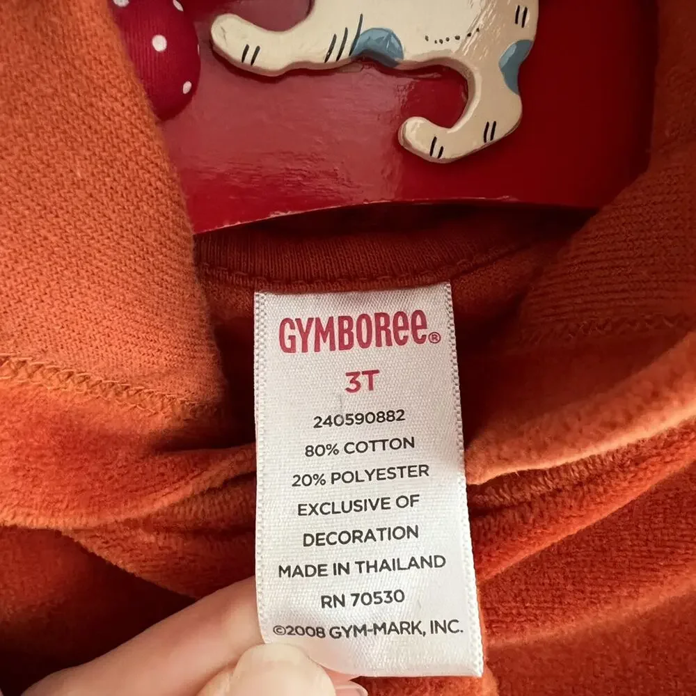 Gymboree Orange Velour Hoodie